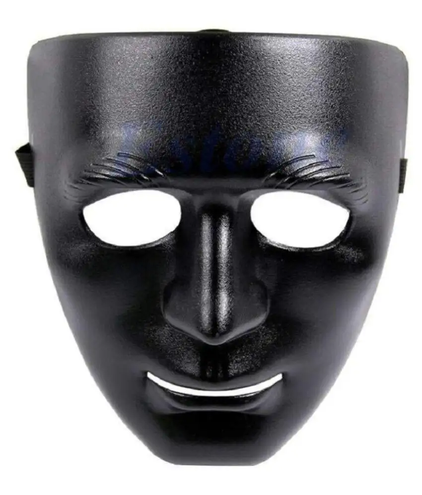 Op Maat Gemaakte Decoratie Zwart Gezichtsmasker Halloween Masker Kleurrijke Feestmaskers Groothandel