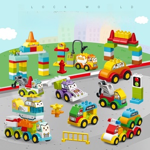 JOUETS 140 pièces Blocs de construction écologiques Château et Voiture Kit de jouets de construction DIY pour enfants - Product Image 1