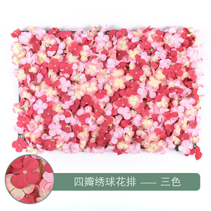 Mur de fleurs d'<span class=keywords><strong>hortensia</strong></span> simulé pour décor de fond de mariage fleurs de rangée de soie artificielle bel ensemble de fausses fleurs - Product Image 4