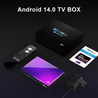 Boîtier TV intelligent H96 Max M9 4K HDR Android 14, 4 Go de RAM, 32 Go de ROM, WiFi 6, Rockchip RK3576 Octa Core