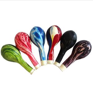 12 inch màu đen hai tầng hai lớp mã não đá cẩm thạch bóng bay cao su trang trí bên cung cấp cầu vồng TIE DYE đá cẩm thạch Bóng cao su - Product Image 2