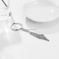 Toptan stok filistin bayrağı anahtarlık Metal plaka anahtarlık