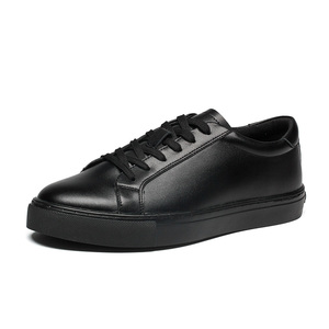 Chaussures décontractées élégantes pour hommes en cuir véritable respirant, chaussures basses pour hommes - Product Image 2