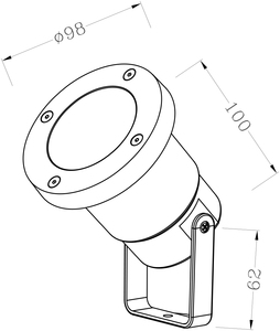 S1002 <span class=keywords><strong>gu10</strong></span>/gu5.3 lampe de plafond de jardin à bas prix en matière plastique diffuseur en verre <span class=keywords><strong>gu10</strong></span> projecteurs de jardin extérieurs - Product Image 3