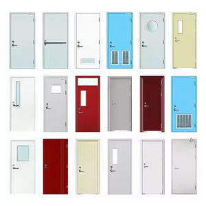 Fabrication sur mesure certifiée CE cadre <span class=keywords><strong>en</strong></span> acier Fd30 porte de sortie coupe-feu pour hôtel 90 minutes coupe-feu porte de sortie ignifuge - Product Image 5