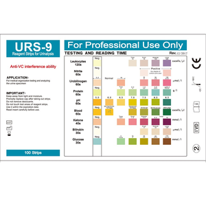 Fábrica veterinaria venta al por mayor OEM personalización 9 en 1 diagnóstico in vitro tira <span class=keywords><strong>de</strong></span> prueba <span class=keywords><strong>de</strong></span> orina para <span class=keywords><strong>glucosa</strong></span> cetona pH gravedad específica - Product Image 6
