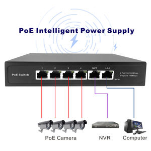 PoE chuyển đổi để kiểm soát truy cập 4 + 2 100Mbps plug and play dễ dàng để quản lý và duy trì với SNMP và QoS chức năng - Product Image 6
