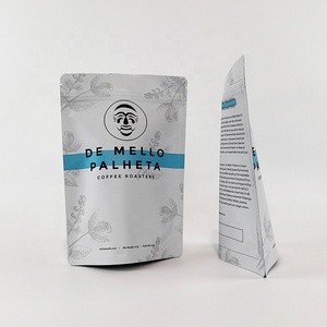 MOQ 100 Printed Stand up Pouch Packaging Coffee Bag With Valve Moisture Proof Reusable Zipper Tea Packaging Bags Coffee Pouch - Product Image 3