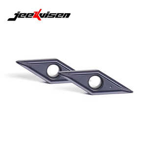 Jeekvisen อุปกรณ์ตัดเหล็กเคลือบด้วยโลหะผสมแข็งแบบหมุนคาร์ไบด์ VBMT110302-LF สีดำสำหรับเคลือบเหล็ก PCD - Product Image 1