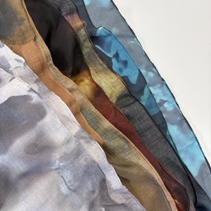 Pañuelo/Chal de Algodón Modal y Poliéster con Estampado Tie-Dye Acuarela Estilo Europeo-Americano para Primavera, Ideal para el Mercado del Sudeste Asiático - ¡Gran Venta! - Product Image 4