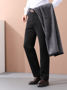 Vente en gros de pantalons et pantalons pour hommes décontractés <span class=keywords><strong>Slim</strong></span> Fit <span class=keywords><strong>pantalon</strong></span> droit élastique d'affaires <span class=keywords><strong>pantalon</strong></span> <span class=keywords><strong>chino</strong></span> en polyester - Product Image 3