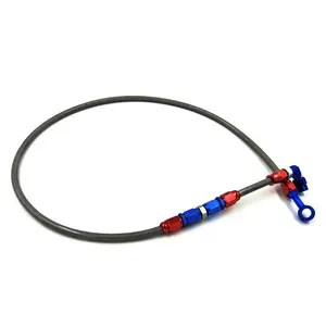 Vente en gros de freins de moto hydrauliques à air flexible haute pression ptfe an3 tuyau de frein lignes tressées