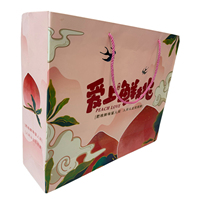 Sacs en papier rose brillant de luxe avec logo personnalisé, en matériaux recyclés, pour l'emballage de bougies, avec accessoires en ruban