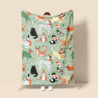 Échantillon Gratuit de Couvertures d'Hiver 100% Polyester pour Sublimation, Impression Numérique 3D, Couverture Polaire pour Bébé et Animaux, Couverture Personnalisée avec Logo