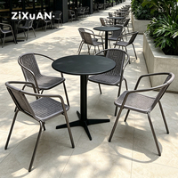 Chaise en Plastique Moderne pour Patio et Balcon, Corde en Rotin, Chaise de Salle à Manger de Jardin, Prix Bas, Vente en Gros, Chaises en Plastique Empilables d'Extérieur