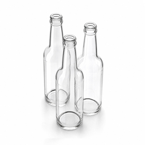 Food Grade Glass Beer Bottle Manufacturer Wholesale Crown Cap <strong>Flip</strong> Top Glass Bottles for Brewery Beverage - Product Image 1