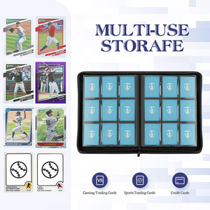 360 Trang Tùy Chỉnh Chất Kết Dính Yugioh Carpeta Pokémon Dây Kéo Túi Kinh Doanh Thẻ Chất Kết Dính Với 9 Album Cartas Kinh Doanh Thẻ Chất Kết Dính - Product Image 4