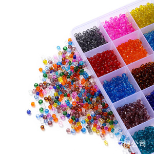 ลูกปัดแก้วเม็ดกลมขนาด 4 มม. สำหรับทำสร้อยข้อมือ มีให้เลือก 18 สี - Product Image 2
