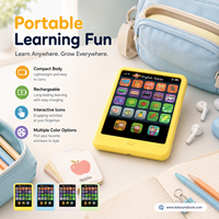 Tablette éducative pour enfants XDT, histoires éducatives, écran tactile interactif, veilleuse, corps en ABS sûr, jouet d'apprentissage rechargeable