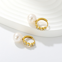 Anting-anting Grosir Stainless Steel untuk Wanita, Koleksi Anting Tusuk dan Anting Gantung dengan Zirkonia Kubik, Mutiara, Salib, Bunga, dan Cangkang
