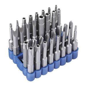 Jeu de tournevis Torx Fervi 20-40 pièces, qualité industrielle, multi-embouts, finition lisse, manche en plastique - Product Image 1