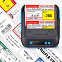 Imprimante Thermique sans Fil Portable EDOO 80 mm 58 mm, Mini Imprimante Tout-en-un pour Étiquettes et Autocollants, en Stock
