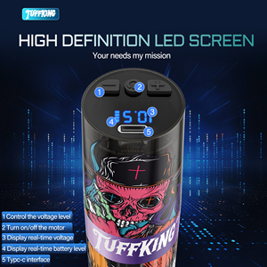 Máquina de tatuaje <span class=keywords><strong>rotativa</strong></span> de alto rendimiento personalizada de nueva generación Tuffking estructura de plástico duradera con <span class=keywords><strong>agujas</strong></span> de cartucho permanente - Product Image 2