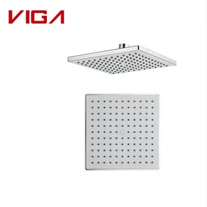 Viga Factory Chrome Plating Abs Chrome Square Round Plastic Shower Head