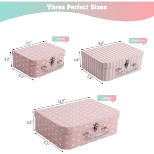 3-piece cardboard tote <b>box</b> storage <b>box</b>, suitable for <b>photo</b> storage and furniture storage, customizable as needed - Product Image 5