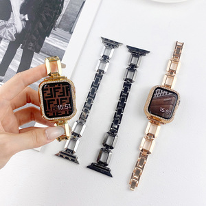 <span class=keywords><strong>Bracelet</strong></span> en métal de chaîne avancée de luxe <span class=keywords><strong>petit</strong></span> carré pour <span class=keywords><strong>Apple</strong></span> <span class=keywords><strong>Watch</strong></span> Ultra 46mm <span class=keywords><strong>Bracelet</strong></span> de <span class=keywords><strong>poignet</strong></span> en alliage pour Iwatch 9/10 bracelets de montre en métal - Product Image 4