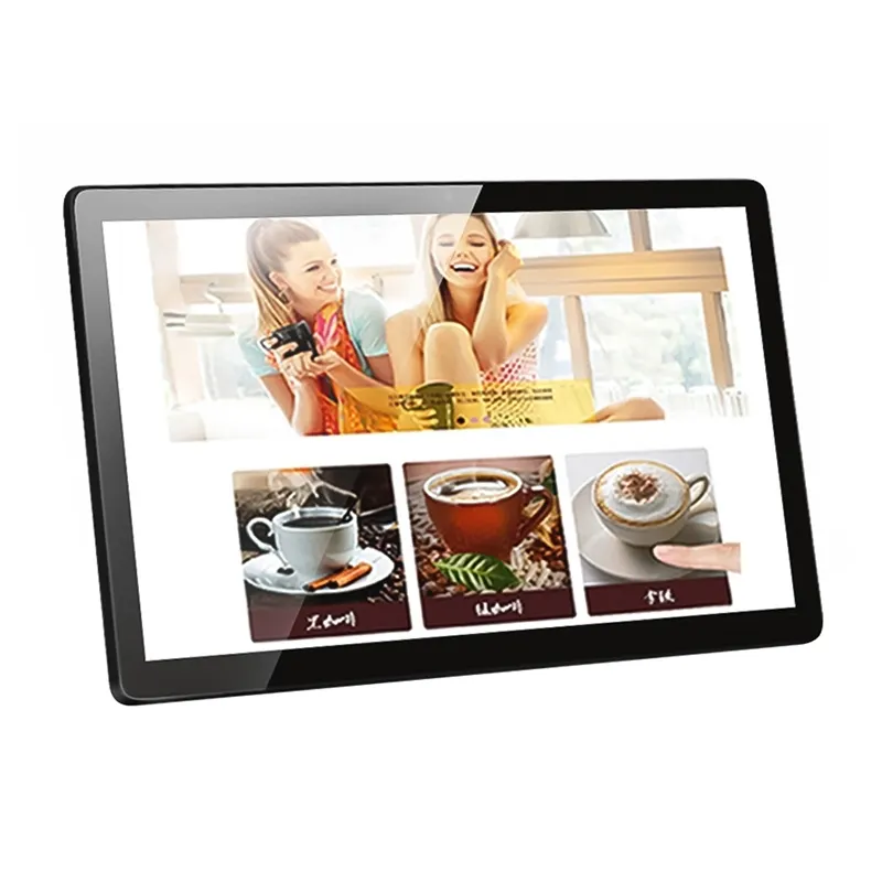 Sıcak satış toptan OEM özelleştirilmiş 32 inç HD akıllı dokunmatik entegre reklam makinesi wifi dijital fotoğraf çerçevesi