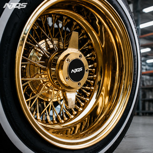 ล้อแม็กซ์ NJQS ขอบ 14 5x114.3 ขนาด 13x7 โครเมียมแบบ Reverse 72 100 ซี่ตรง <span class=keywords><strong>Dayton</strong></span> Zenith Luxor Truspoke Cragar 13X7 26 นิ้ว - Product Image 2