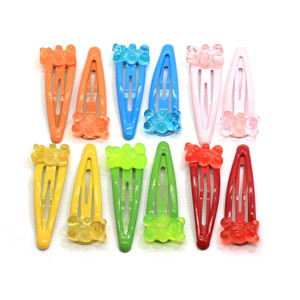 Accessori per <span class=keywords><strong>Capelli</strong></span> da Matrimonio, Fermagli a Forma di Orsetto Gommoso, Mollette Cartoon, Graziosi Fermagli a Forma di Animali, Elastici per <span class=keywords><strong>Capelli</strong></span> per Ragazze, 100 Pezzi - Product Image 6