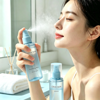Bouteille de pulvérisation fine en plastique PET personnalisée de 100 ml, 120 ml, 150 ml, 180 ml, 200 ml, 250 ml, bouteille de pulvérisation hydratante cosmétique rechargeable