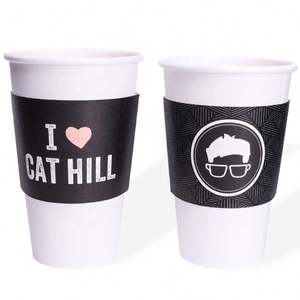 Disposable Paper <b>Cup</b> Holder Coffee <b>Cup</b> Holder Paper Coffee <b>Custom</b> <b>Cup</b> Sleeve - Product Image 5