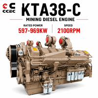 Moteur diesel CCEC Cummins série KTA38-C V12 800-1300 ch KTA38-C800 KTA38-C1050 KTA38-C1125 KTA-C1200 pour camion benne minier Belaz