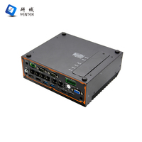 PC industriel sans ventilateur Intel N305 N97 6 LAN 2 RS232 485 COM HD DP VGA DIN Rail Linux ordinateur de bureau intégré en stock