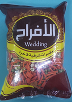 Kacang campur Oriental dalam proses panggang kacang lebar udang kacang tongkat & kacang polong hijau rasa asin dikemas dalam tas