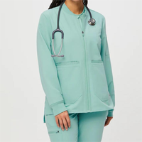 Vestes médicales à manches longues personnalisées automne hiver vestes uniformes d'allaitement hospitalier pour femmes