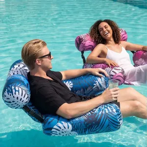 1 Pack Heavy Duty Inflatable <strong>Pool</strong> Lounge <strong>Chair</strong> Portable Floating Recliner Adults Swimming <strong>Pool</strong> Lake Beach Summer Relax Made - Product Image 1