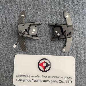 Pour VW GOLF R palettes de changement de volant magnétiques en Fiber de carbone véritable remplacement palette de changement de vitesse étendue ramasse le changement de vitesse haut/bas - Product Image 3