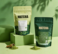 Sacs refermables en Mylar personnalisés pour l'impression numérique, emballage pour café, thé, matcha, sachet biodégradable pour poudre