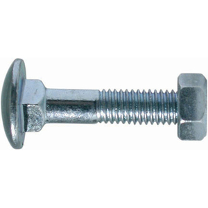 TOOLSHOP VIT0094 Bullone in Acciaio 4.8 con Dado Esagonale TTDE 10 X 150 mm DIN 603 + DIN 555 Dadi Zincati Prodotti in Italia - Product Image 1