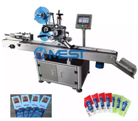 Systèmes d'application d'étiquettes automatiques à un seul côté, machine d'étiquetage adhésif pour boîtes, cartons, pots, étiqueteuse à dessus plat