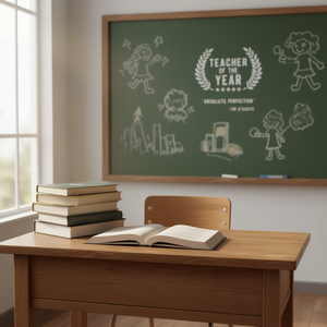 Camiseta de manga larga Teacher Of The Year, regalo de agradecimiento para profesores - Product Image 3