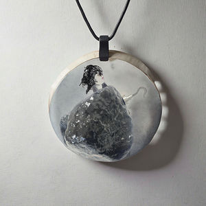 Кулон из натурального крупного камня «Метеорит» для здоровья и удачи от Desheng - Product Image 1