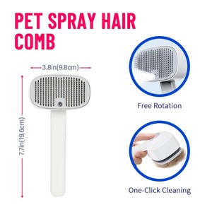 Spazzola per rimozione capelli lunghi e corti, pettine per pulizia di cani e gatti, toelettatura per animali domestici. - Product Image 2