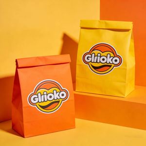 Sac en papier kraft imprimé sur mesure avec fond plat pour l'emballage de grains de café, de feuilles de thé et d'aliments de spécialité - Product Image 1