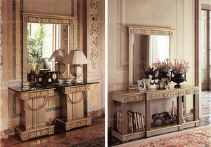 Arabic Style Wood <strong>Narrow</strong> <strong>Console</strong> <strong>Table</strong> Hall <strong>Table</strong> <strong>Console</strong> with Mirrors Vintage <strong>Console</strong> <strong>Tables</strong> Living Room Furniture - Product Image 6