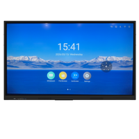Pizarra Interactiva Inteligente con Pantalla Táctil de 65 Pulgadas, Pantalla Plana Multitáctil para Presentaciones Escolares y de Conferencia